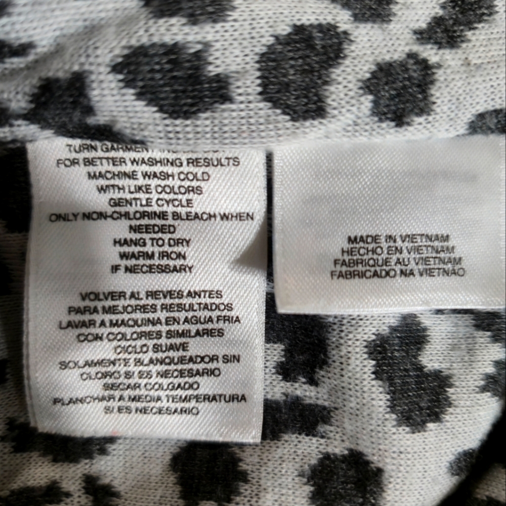 XLJones New York Sport Leopard Print Sleeveless Vest Gray/wht Sz XL - Picture 6 of 8
